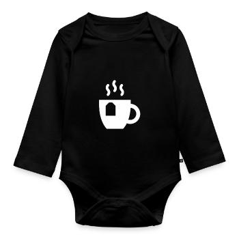 Tee - Baby Bio-Langarm-Body - Schwarz - Vorne