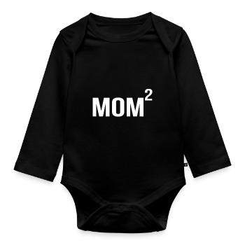 Mom 2 - Baby Bio-Langarm-Body - Schwarz - Vorne