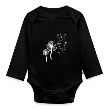 Belle Chemise De Parachutisme Pour Les - Body Bébé bio manches longues - noir - Devant