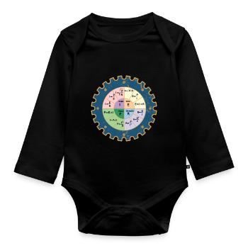 Vêtements électriques Ohms Law Shirt - Ohm - Body Bébé bio manches longues - noir - Devant