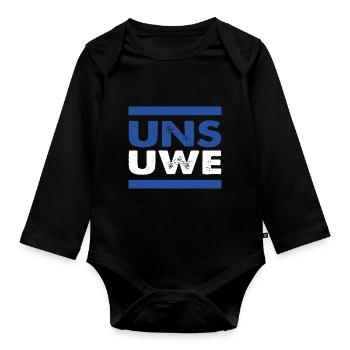 Uns Uwe Hamburg Erinnerung - Body Bébé bio manches longues - noir - Devant