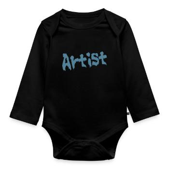 Artist - Organic Longsleeve Baby Bodysuit - black - Front