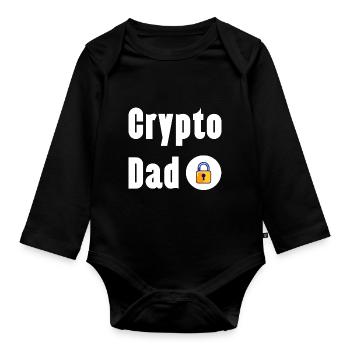 Trading de Bitcoin et d'actions cryptographiques - Body Bébé bio manches longues - noir - Devant