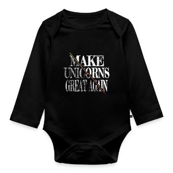 drôles dictons homme dabbing cadeau d’anniversaire - Body Bébé bio manches longues - noir - Devant