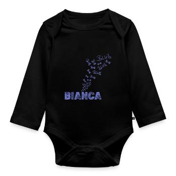 Segeln Bianca - Baby Bio-Langarm-Body - Schwarz - Vorne