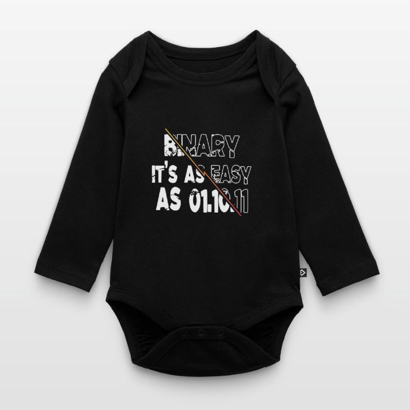 Analyst Hacking Codes Computer Freak Organic Longsleeve Baby Bodysuit