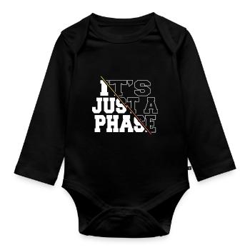 Blagues Astronomie Astronomie Tshirt Art Noël - Body Bébé bio manches longues - noir - Devant