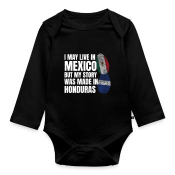 Basketball & Tacos Baseball Tacos Geschenk - Baby Bio-Langarm-Body - Schwarz - Vorne