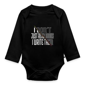 Blog de l’école vélo roman cadeau d’anniversaire génial - Body Bébé bio manches longues - noir - Devant