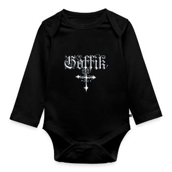 Goffik - Organic Longsleeve Baby Bodysuit - black - Front