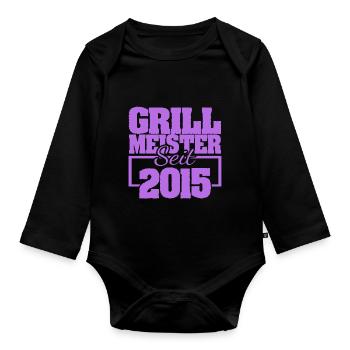 2015 - Baby Bio-Langarm-Body - Schwarz - Vorne