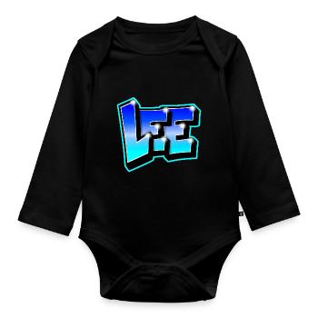 Graffiti name LEE by Max le Tagueur - Organic Longsleeve Baby Bodysuit - black - Front
