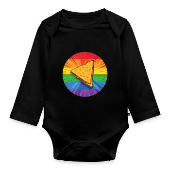 LGBTQ Nacho - Organic Longsleeve Baby Bodysuit - black - Front