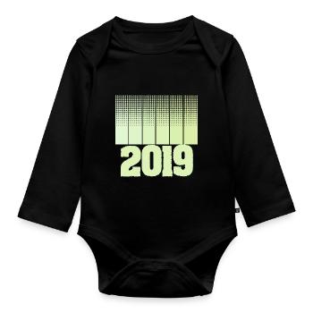 Game 2019 - Organic Longsleeve Baby Bodysuit - black - Front