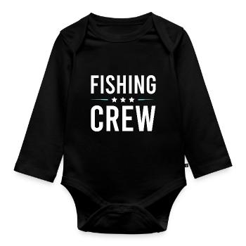 Fishing Crew - Baby Bio-Langarm-Body - Schwarz - Vorne