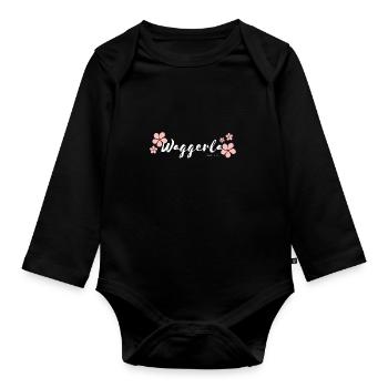Waggerla Girl - Franken Statements - Baby Bio-Langarm-Body - Schwarz - Vorne