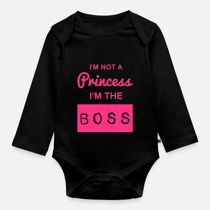 Boss - Body Bébé bio manches longues - noir