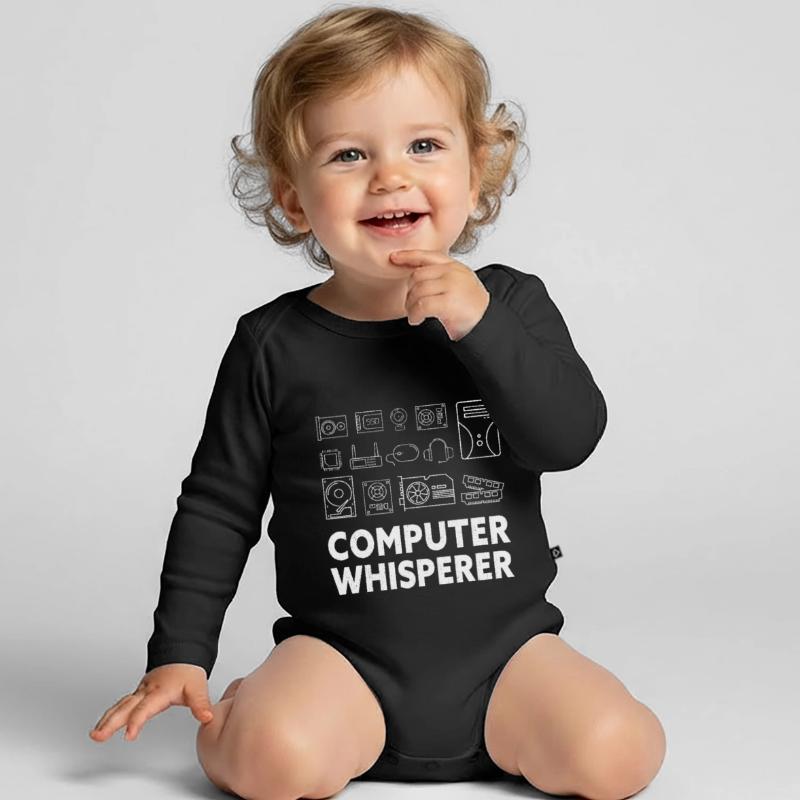 Tech Support Nerds Geek... Programmierer & Nerd Baby Bio-Langarm-Body