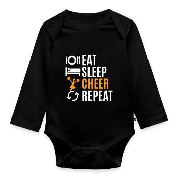 Cheerleading - Body Bébé bio manches longues - noir - Devant