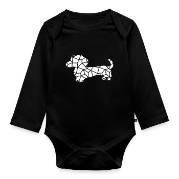 Dackel - Body Bébé bio manches longues - noir - Devant