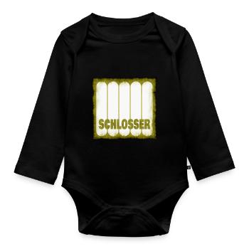 Schlosser - Baby Bio-Langarm-Body - Schwarz - Vorne