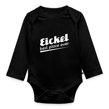 Eickel - Stadt best place ever - Baby Bio-Langarm-Body - Schwarz - Vorne