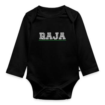 Raja Maroc - Baby Bio-Langarm-Body - Schwarz - Vorne