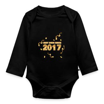 Jahr 2017 - Baby Bio-Langarm-Body - Schwarz - Vorne