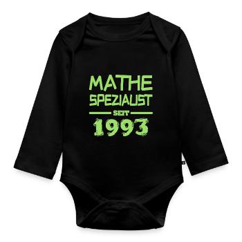 Witzig 1993 - Baby Bio-Langarm-Body - Schwarz - Vorne