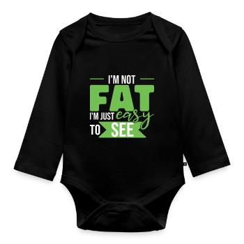 Drôle Papa Daddy Fête des pères - Body Bébé bio manches longues - noir - Devant