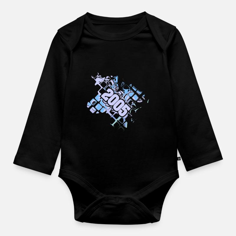 Computer 2005 - Baby Bio-Langarm-Body - Schwarz