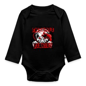Idée cadeau de pêche cool freestyle - Body Bébé bio manches longues - noir - Devant