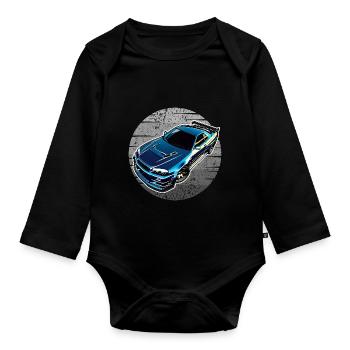 Jdm / Tuning / Turbocompresseur / Jantes / Chiptuning - Body Bébé bio manches longues - noir - Devant
