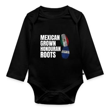 Basketball & Tacos Baseball Tacos Geschenk - Baby Bio-Langarm-Body - Schwarz - Vorne