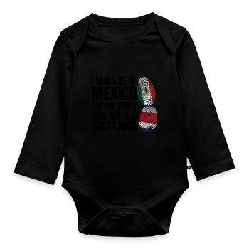 Anime & Ramen Anime Ramen Geschenk - Baby Bio-Langarm-Body - Schwarz - Vorne