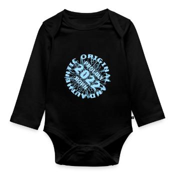 2022 - Organic Longsleeve Baby Bodysuit - black - Front
