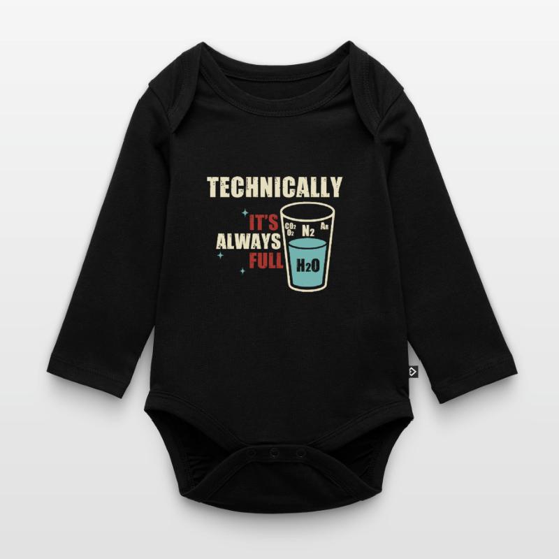 Technically, it's always crowded - Organic Longsleeve Baby Bodysuit