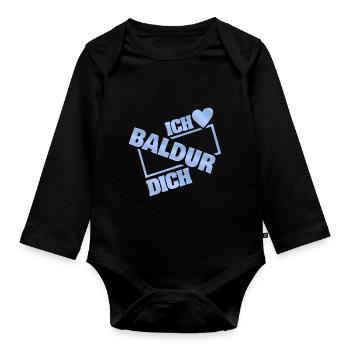 Couple Baldur - Baby Bio-Langarm-Body - Schwarz - Vorne