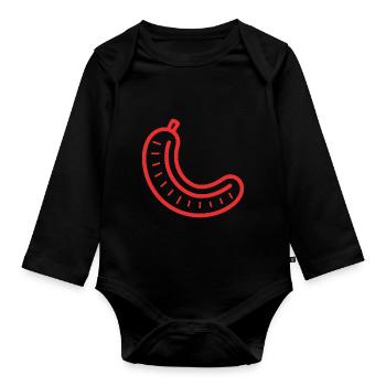 Merguez - Body Bébé bio manches longues - noir - Devant
