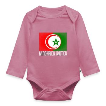 Maghreb United - Body Bébé bio manches longues - mauve - Devant