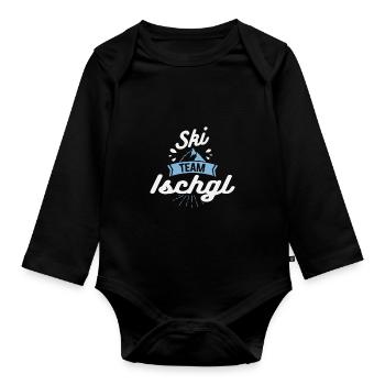 Apres Ski Team Ischgl - Baby Bio-Langarm-Body - Schwarz - Vorne