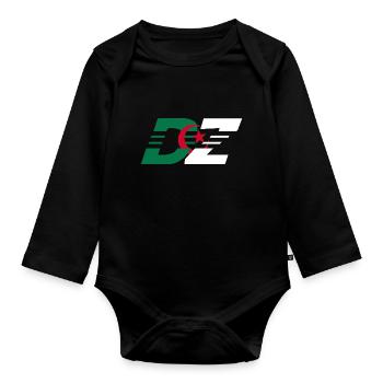 DZ Algérie - Body Bébé bio manches longues - noir - Devant