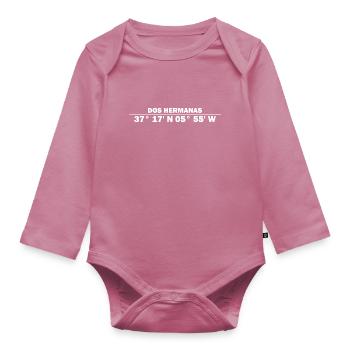 Dos Hermanas Koordinaten - Baby Bio-Langarm-Body - Mauve - Vorne