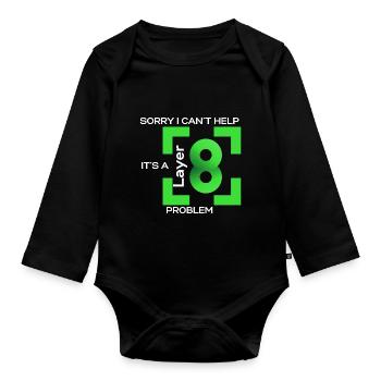 Sorry in cant help, its a layer 8 problem (green) - Baby Bio-Langarm-Body - Schwarz - Vorne