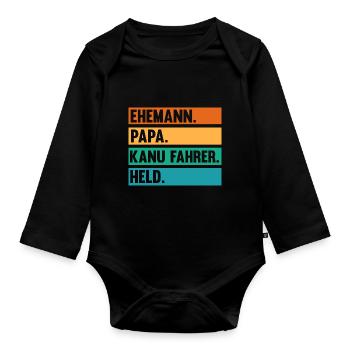 Schullehrerin Lehrerin - Baby Bio-Langarm-Body - Schwarz - Vorne