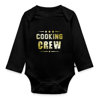 Équipe de cuisson - Body Bébé bio manches longues - noir - Devant