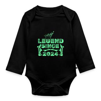 2024 - Baby Bio-Langarm-Body - Schwarz - Vorne