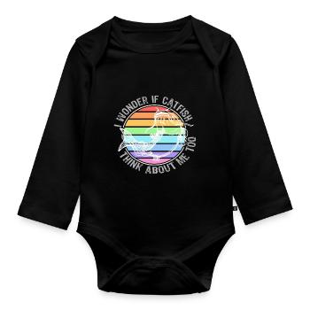 Welsfischer Welsfischen - Baby Bio-Langarm-Body - Schwarz - Vorne