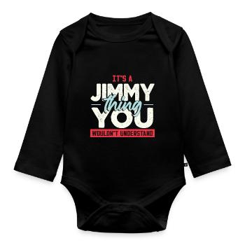 C’est une chose Jimmy que vous ne comprendriez pas - Body Bébé bio manches longues - noir - Devant