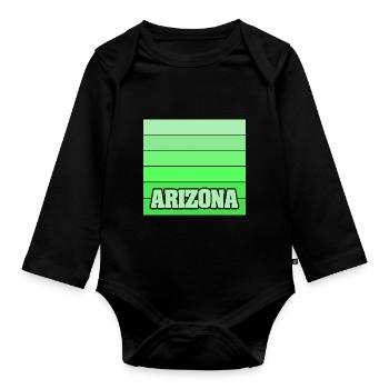 Arizona - Baby Bio-Langarm-Body - Schwarz - Vorne